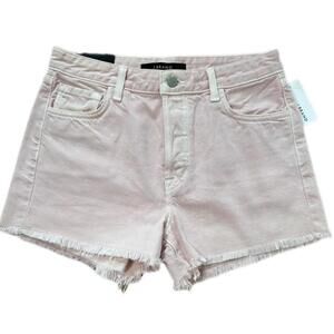 J Brand Gracie High-Rise Denim Shorts Light Pink – Size 27 (NWT)